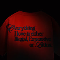 Everything I Love is either Illegal Expensive or Latina.